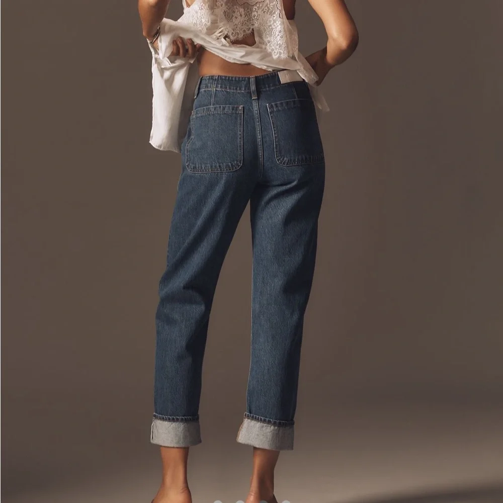 Re/Done Originals The Bender Straight Jeans in Rustic Indigo Size 25 - Picture 2 of 7